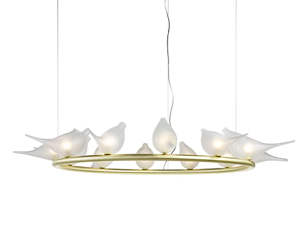 Подвесная лампа из ручного blown glass коллекции Light of Love MULTIFORME 12 SS3380-12 фабрика MULTIFORME из Италии. Фото №1