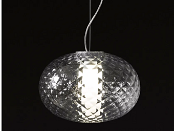 Подвесная LED лампа из стекла и алюминия OLICE Recuerdo 484 Подвесная LED лампа из стекла и алюминия OLICE Recuerdo 484 фабрика Oluce из Италии