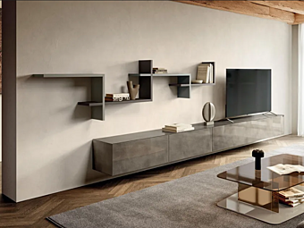 Тумба для TV хранения из стекла LAGO Lagolinea 2674 2674 Тумба для TV хранения из стекла LAGO Lagolinea 2674 2674 фабрика LAGO из Италии