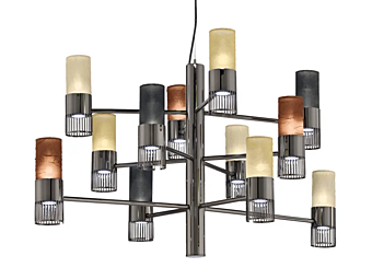Светильник из ткани с LED подсветкой Planets Euroluce Lampadari TooChic L12 6 6 Светильник из ткани с LED подсветкой Planets Euroluce Lampadari TooChic L12 6 6 фабрика EUROLUCE LAMPADARi из Италии
