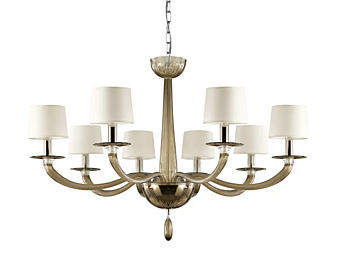 Люстра из муранского стекла SERENADE MULTIFORME LP0370-8-F4V фабрика MULTIFORME из Италии