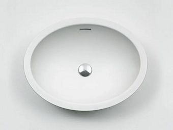 Раковина накладная овальная из материала Cristalplant AGAPE Spoon фабрика Agape из Италии