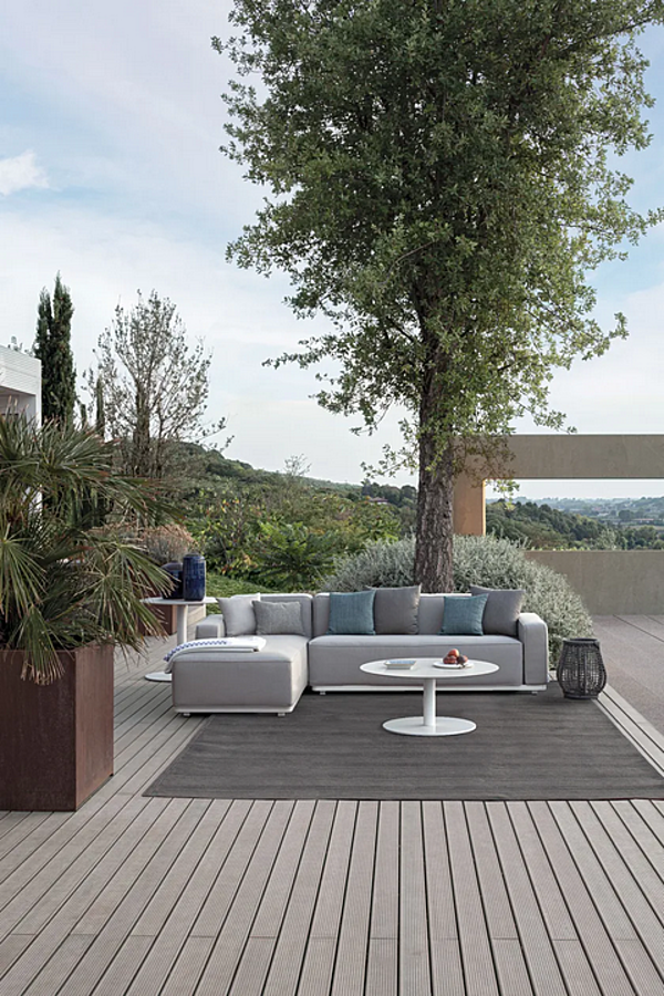 Диван с обитой спинкой на два места из ткани Atmosphera Laguna 21 PF.OUT.LA.MD21 фабрика ATMOSPHERA из Италии. Фото №5
