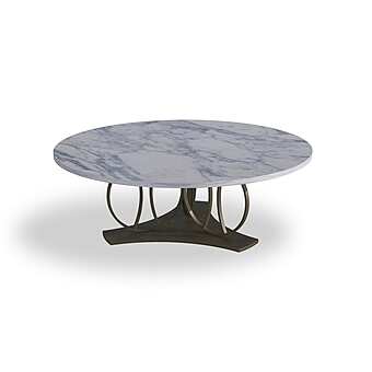 Кофейный столик круглый из мрамора CARPANELLI  Luna TL59 фабрика CARPANELLI из Италии