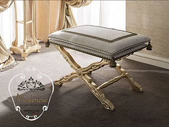 Низкий обитый пуф MODENESE GASTONE 14532 фабрика MODENESE GASTONE из Италии