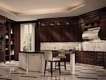 Кухня из розового дерева с экзотической отделкой Martini Interiors Essenza Кухня из розового дерева с экзотической отделкой Martini Interiors Essenza фабрика MARTINI INTERIORS из Италии