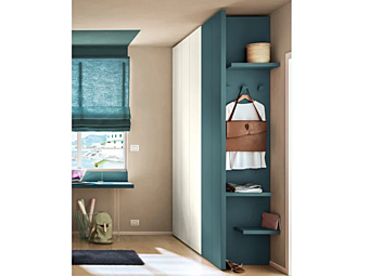 Секционный детский шкаф из материала LAGO коллекции Young Smart фабрика LAGO из Италии