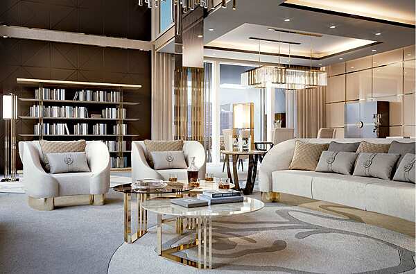 Круглый кофейный столик для гостиной BIZZOTTO ITALIA Infinity 142 O фабрика Bizzotto Italia из Италии. Фото №2
