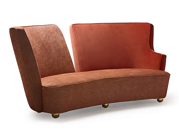 Диван с обитой спинкой на два места из ткани BAIA MARIONI I0310 фабрика MARIONI из Италии. Фото №1