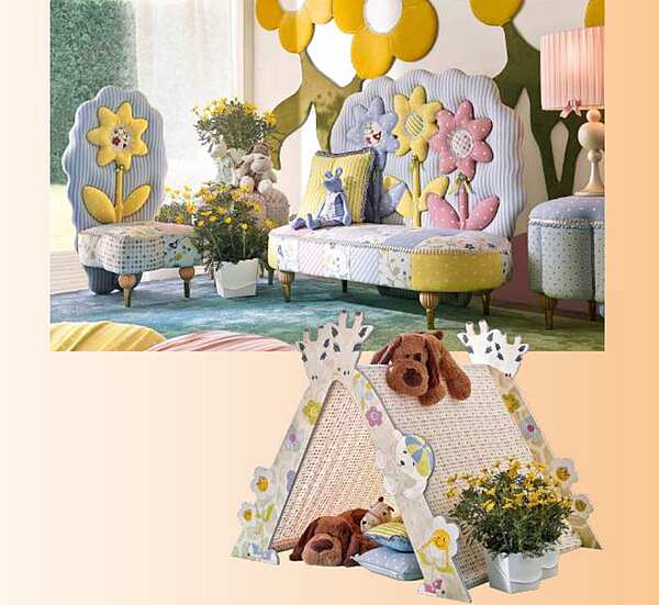 Диван ALTA MODA Cirl and Boy HAPPY FLOWERS  фабрика ALTA MODA из Италии. Фото №2