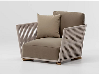 Кресло с подлокотниками из алюминия Grand Bitta KETTAL KS7003000 фабрика KETTAL из Италии