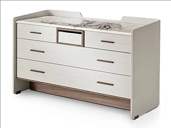 Деревянный комод с мраморной столешницей Jean i 4 Mariani Marie