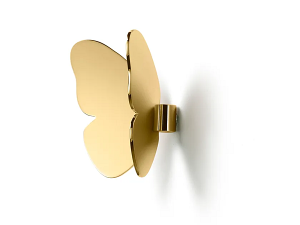 Настенный вешалка для одежды из латуни GHIDINI1961 BUTTERFLY RH503PB102 фабрика GHIDINI1961 из Италии. Фото №3