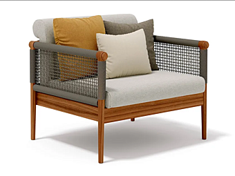 Кресло с подлокотниками из ткани Atmosphera Lodge PF.OUT.LG.PL+PF.OUT.CXLG.PL фабрика ATMOSPHERA из Италии