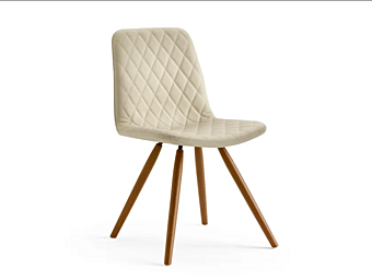 Стул с обивкой из кожи Eforma Lenny фабрика Eforma из Италии