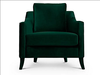 Кресло с подлокотниками из бархата BRABBU Como фабрика BRABBU из Италии