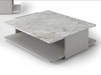 Низкий квадратный кофейный стол из мрамора I 4 Mariani Sella фабрика i 4 Mariani из Италии