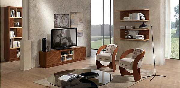 Деревянная настенная полка Desyo CARPANELLI LB40 фабрика CARPANELLI из Италии. Фото №3