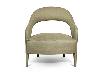 Кресло с подлокотниками из ткани BRABBU Tellus фабрика BRABBU из Италии