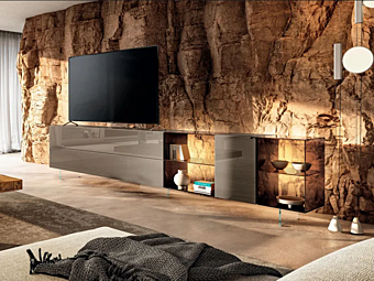 Стеклянный телевизионный шкаф LAGO  36E8 2661 2661 фабрика LAGO из Италии