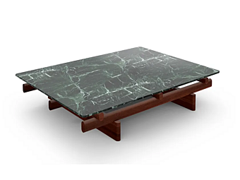 Низкий прямоугольный кофейный стол из мрамора CASSINA SENGU фабрика CASSINA из Италии