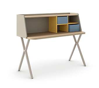 Прямоугольный письменный стол для детей с ящиками из дерева NIDI Leo фабрика nidi из Италии