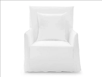 Кресло с подлокотниками и съемным чехлом Gervasoni Ghost 04 фабрика Gervasoni из Италии