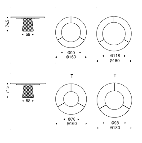 Обеденный Стол CATTELAN ITALIA Paolo Cattelan ATRIUM Round фабрика CATTELAN ITALIA из Италии. Фото №5
