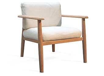 Кресло из массива дерева для улицы и сада ROYAL BOTANIA Mambo MBO 55 фабрика ROYAL BOTANIA из Италии