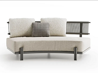 Двуспальный диван с обитой спинкой из ткани Atmosphera Loto PF.OUT.LT.CL1+PF.OUT.CXLT.CL1 фабрика ATMOSPHERA из Италии