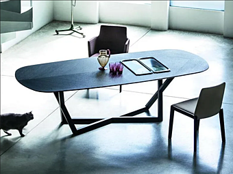 Обеденный овальный стол Bridget BROSS ST670101 3027 фабрика BROSS из Италии