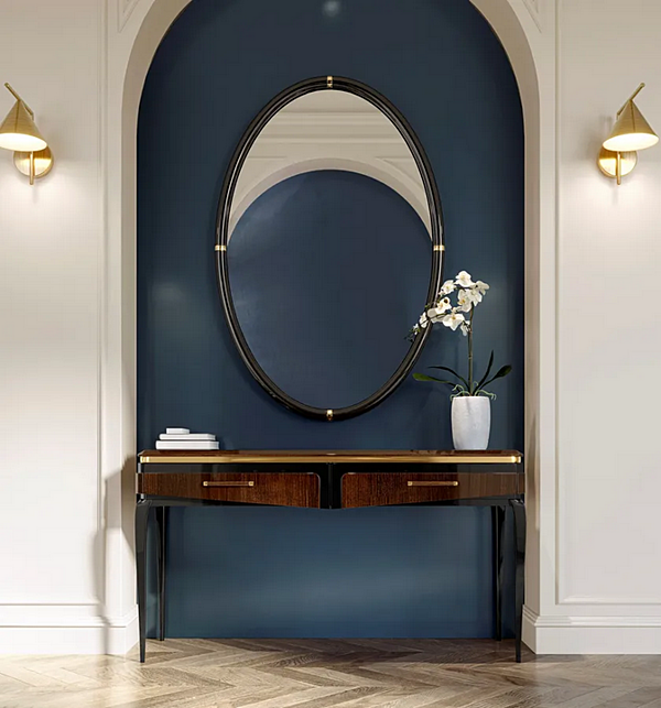 Овальное зеркало в раме AR INTERIORS V03/S фабрика AR Interiors из Италии. Фото №2