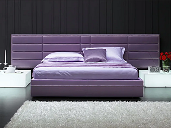 Двуспальная кровать с обитой спинкой MitoHome Sirio фабрика MitoHome из Италии