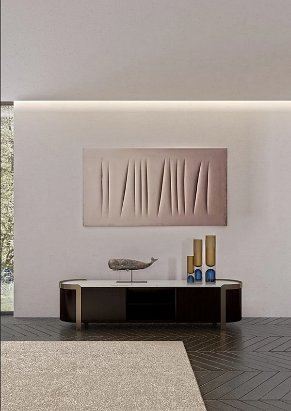 Деревянный телевизионный шкаф OPERA CONTEMPORARY Doris 41095 фабрика OPERA CONTEMPORARY из Италии. Фото №2
