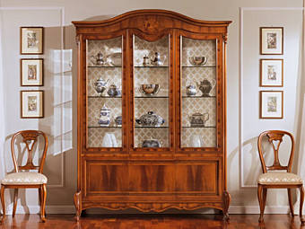 Буфет из ореха с витринами MARZORATI Olimpía B фабрика MARZORATI из Италии