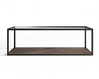 Журнальный столик с металлическим основанием EGO ZEROVENTIQUATTRO Presm EGT610 фабрика EGO ZEROVENTIQUATTRO из Италии