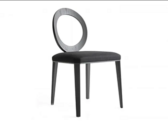 Стул из массива дерева с интегрированной мягкой спинкой BROSS Gemma 1611 фабрика BROSS из Италии