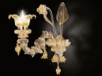 Настенный светильник из муранского стекла MULTIFORME Regale APR0113-1-CK фабрика MULTIFORME из Италии