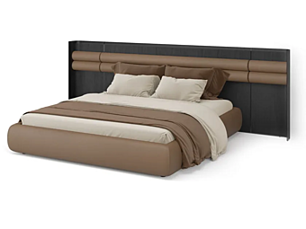 Двуспальная кровать с обитой спинкой из ткани Gallotti&Radice SUNRISE Двуспальная кровать с обитой спинкой из ткани Gallotti&Radice SUNRISE фабрика Gallotti & Radice из Италии