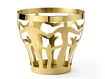 Ваза декоративная из латуни GHIDINI1961 CESTINI AB501PB102 фабрика GHIDINI1961 из Италии