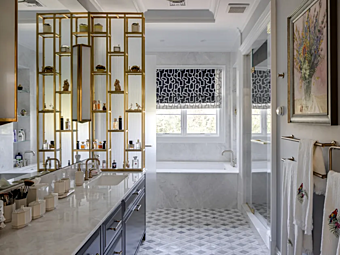 Деревянный комплект мебели для ванной комнаты Chicago North Shore от Martini Interiors Деревянный комплект мебели для ванной комнаты Chicago North Shore от Martini Interiors фабрика MARTINI INTERIORS из Италии