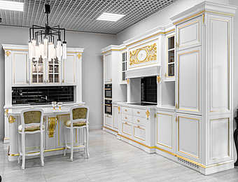 Кухонный гарнитур REGINA, с техникой и столешницей, фабрика PRESTIGE