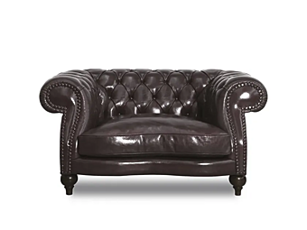Кресло с мягкой спинкой из кожи BAXTER Diana Chester фабрика BAXTER из Италии
