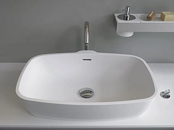 Раковина накладная прямоугольная из материала Cristalplant AGAPE фабрика Agape из Италии