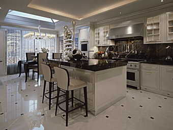 Кухня из дерева с островом Essenza Londra Martini Interiors Кухня из дерева с островом Essenza Londra Martini Interiors фабрика MARTINI INTERIORS из Италии