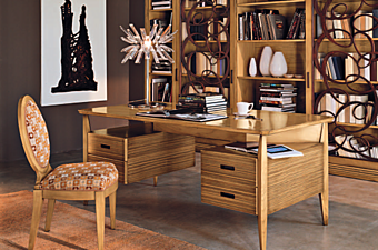 Письменный стол с двумя тумбами из массива дерева BIZZOTTO ITALIA C 075 фабрика Bizzotto Italia из Италии