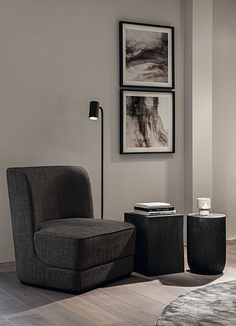 Кресло Dome Deco HALE LOUNGECHAIR ON PLATFORM WITH BREMA FABRIC / F15-T35/BR192