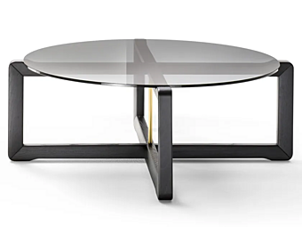 Кофейный столик из ясеня и стекла Manolo Black Tie MAN110F фабрика Black Tie из Италии