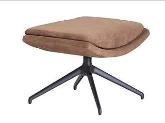 Кожаный пуф с вращающимся механизмом POTOCCO Cut 910/PPG фабрика POTOCCO из Италии