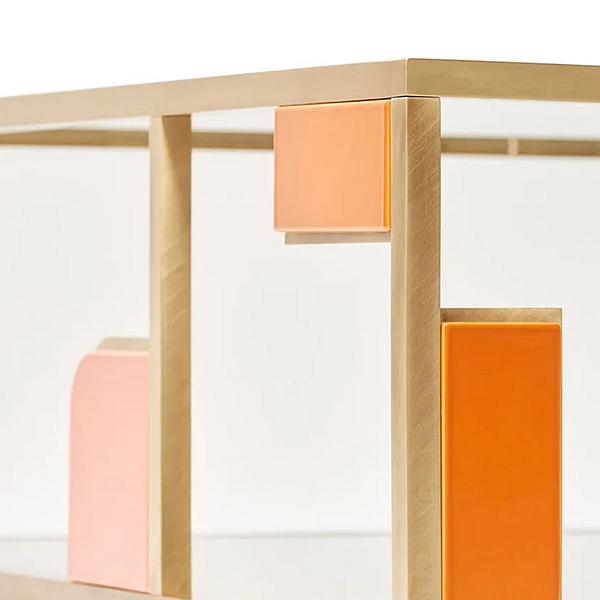 Журнальный столик квадратной формы из латуни MARIONI Sunset 02917 фабрика MARIONI из Италии. Фото №5